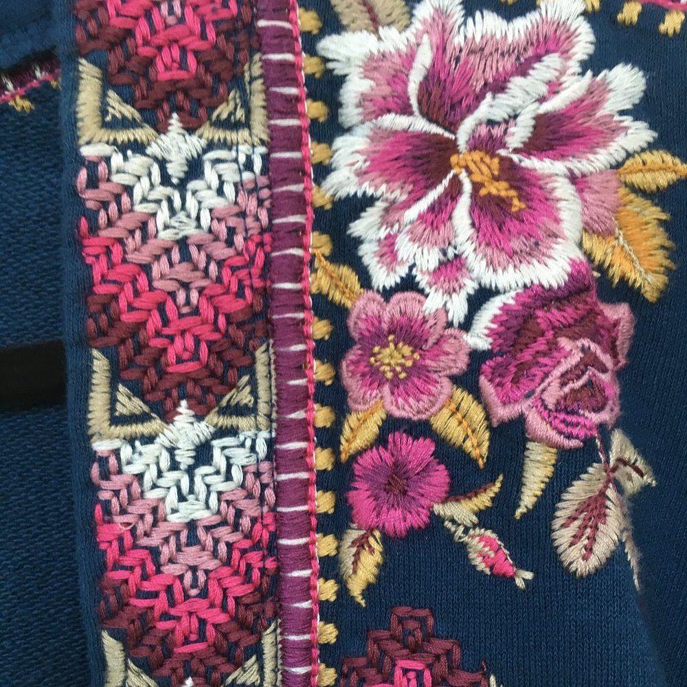 Johnny Was JWLA Cotton Knit Cardigan L NWT - Picture 3 of 5